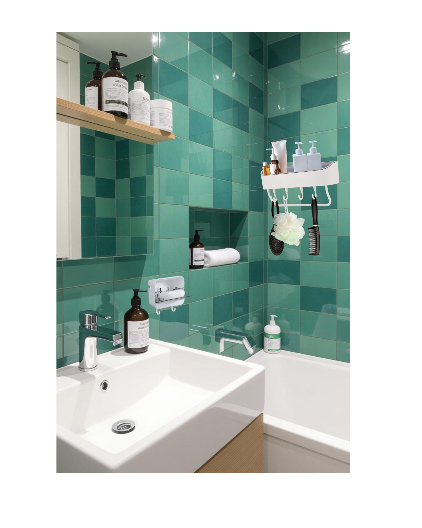 Pack Menage (Porte Savon + organisateur de douche)